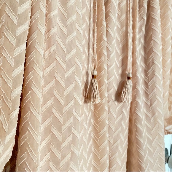 Anthropologie Anwen Peasant Dress Pink Rose - Picture 6 of 8